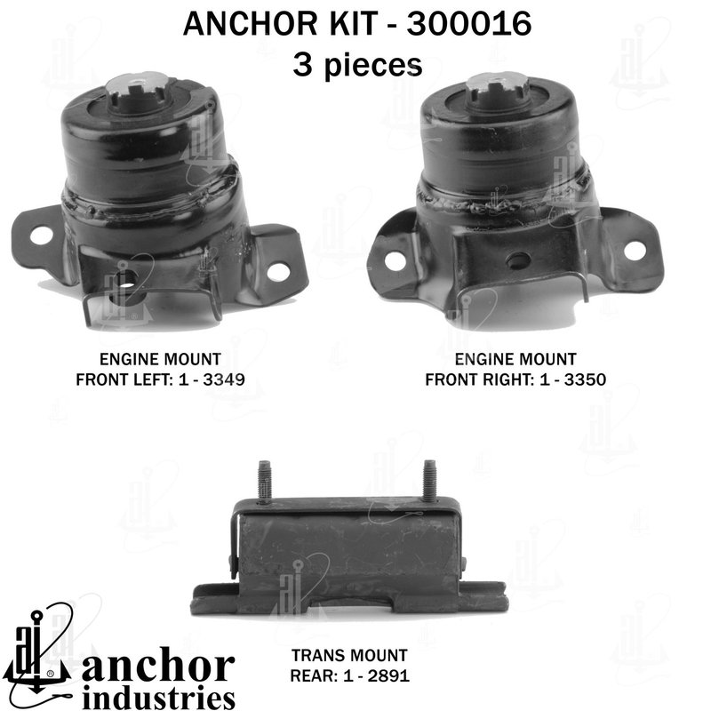 Anchor 300016 Engine Mount Kit