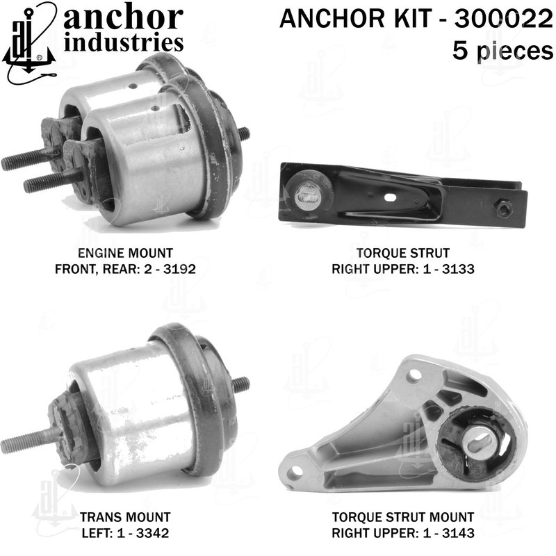 Anchor 300022 Engine Mount Kit