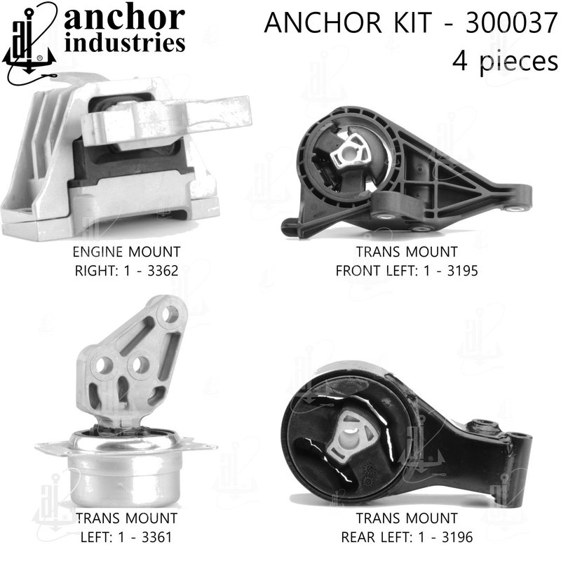 Anchor 300037 Engine Mount Kit