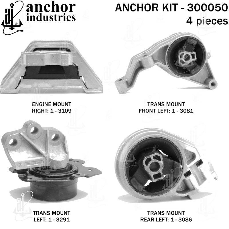 Anchor 300050 Engine Mount Kit