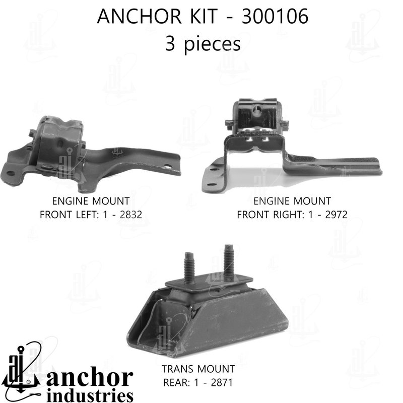 Anchor 300106 Engine Mount Kit
