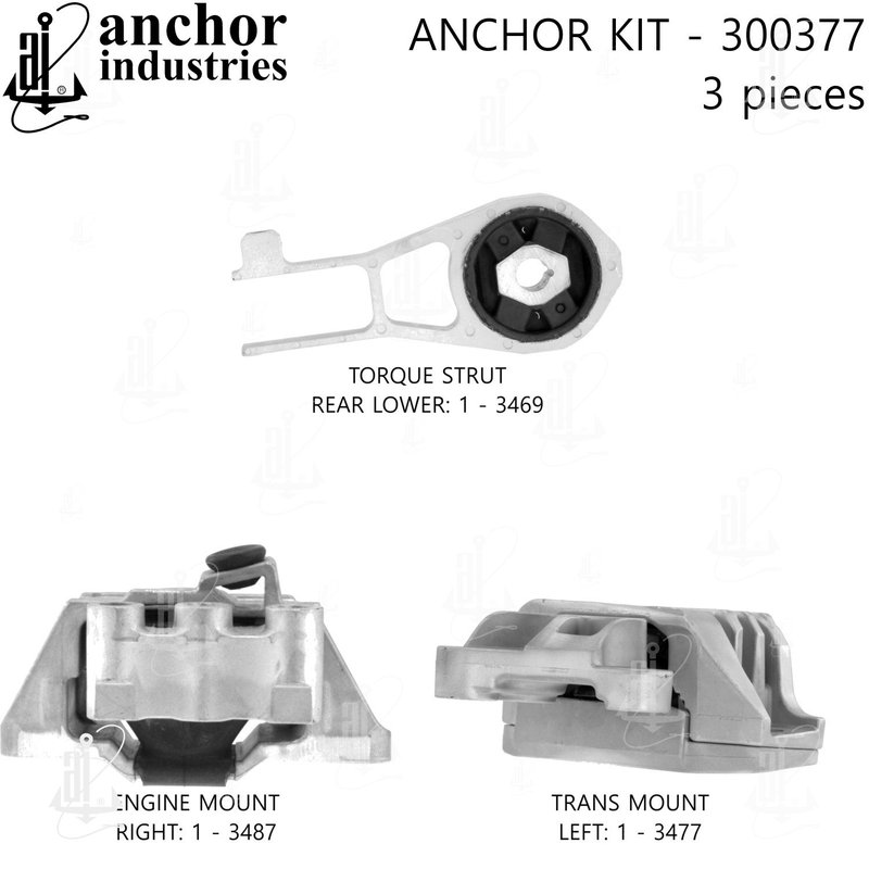 Anchor 300377 Engine Mount Kit