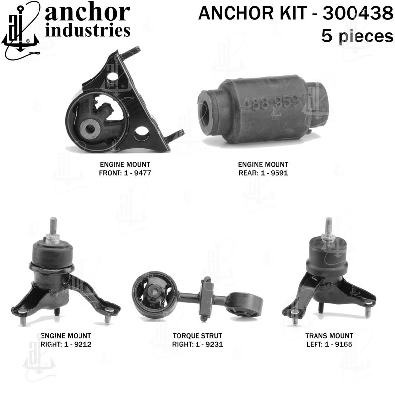 Anchor 300438 Engine Mount Kit