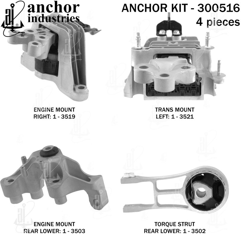 Anchor 300516 Engine Mount Kit