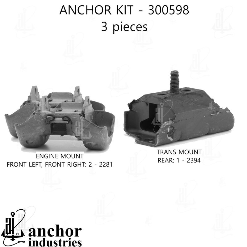 Anchor 300598 Engine Mount Kit
