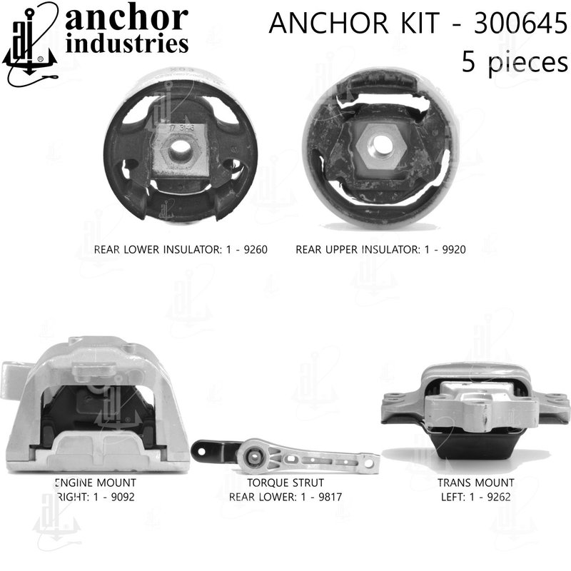 Anchor 300645 Engine Mount Kit