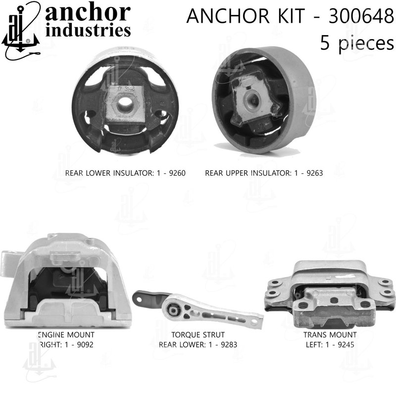 Anchor 300648 Engine Mount Kit