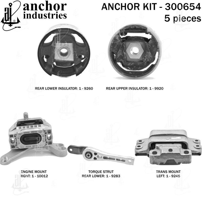 Anchor 300654 Engine Mount Kit