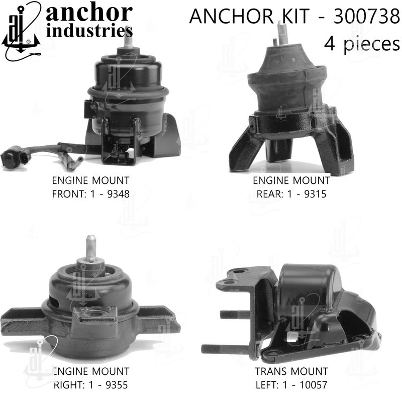 Anchor 300738 Engine Mount Kit