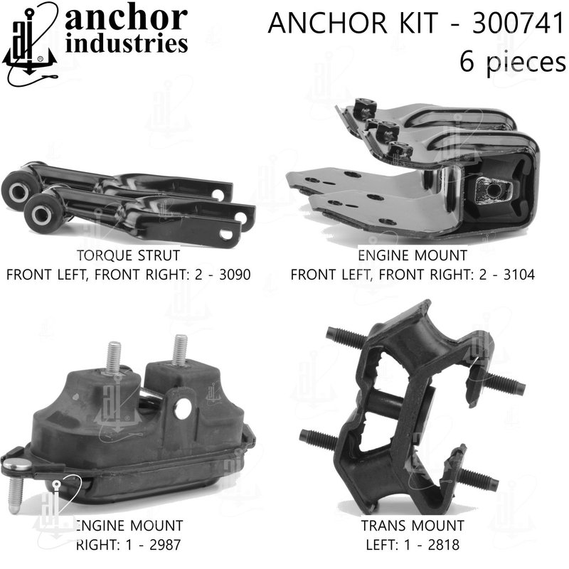 Anchor 300741 Engine Mount Kit