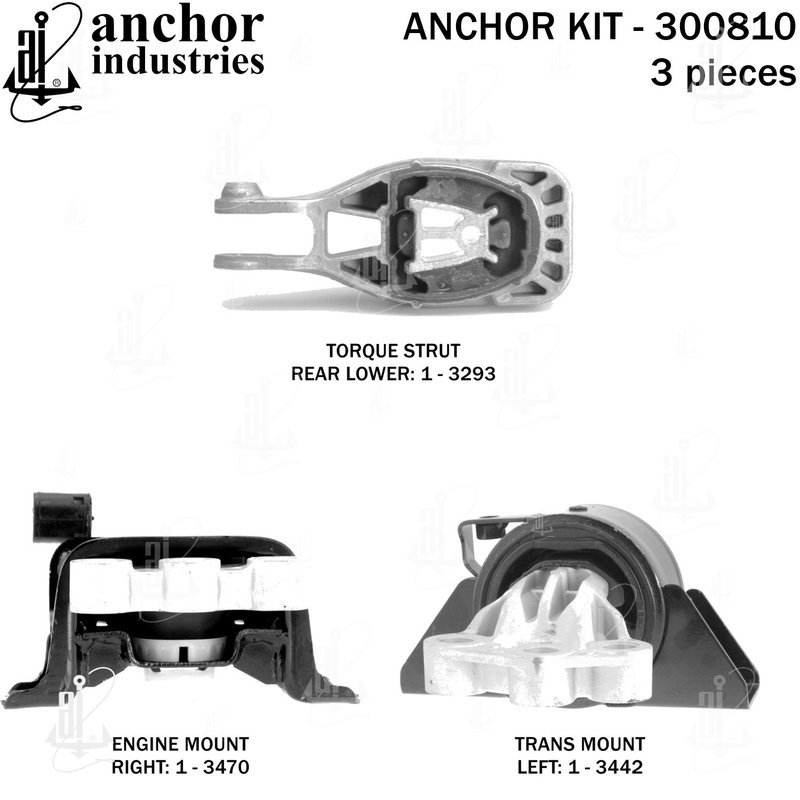 Anchor 300810 Engine Mount Kit