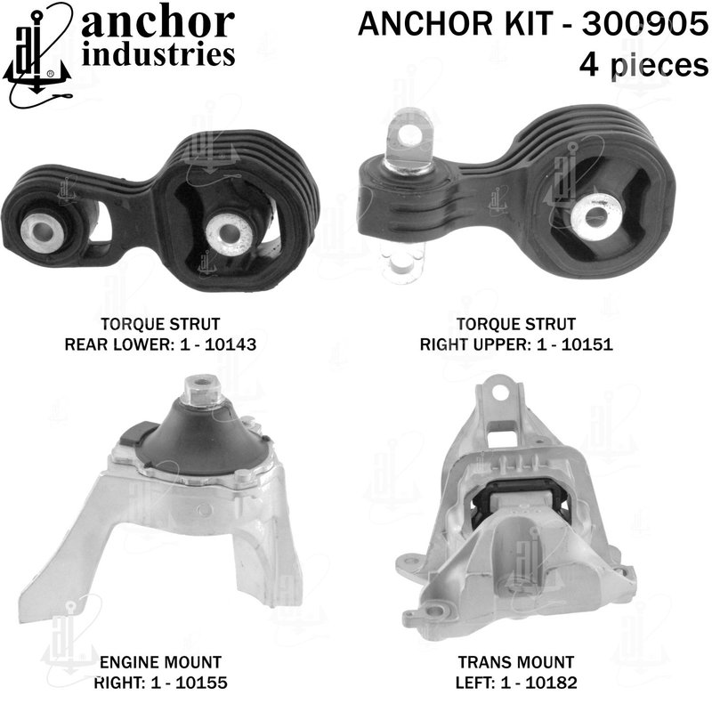 Anchor 300905 Engine Mount Kit