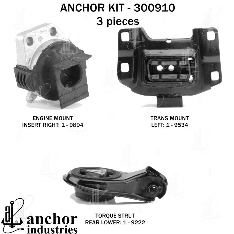 Anchor 300910 Engine Mount Kit