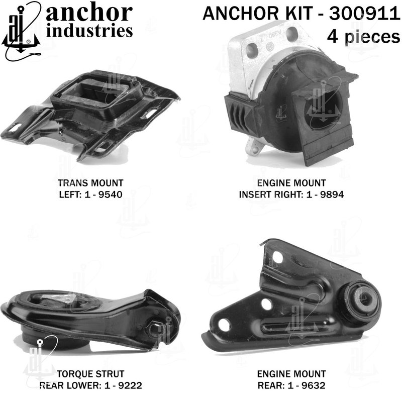 Anchor 300911 Engine Mount Kit