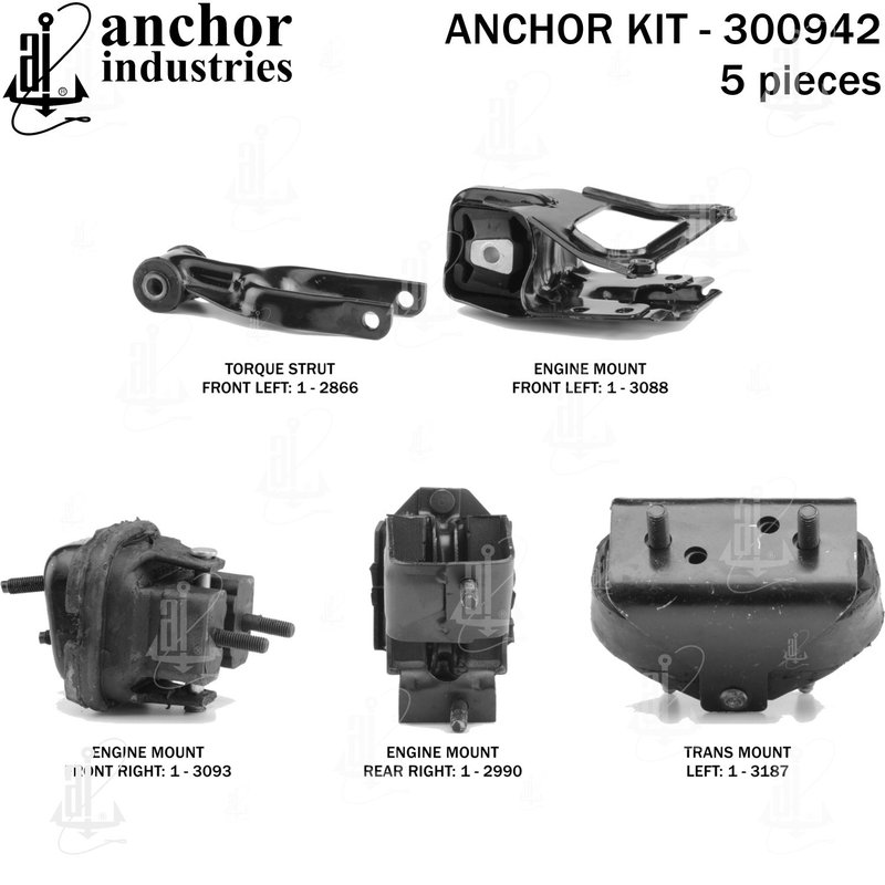 Anchor 300942 Engine Mount Kit