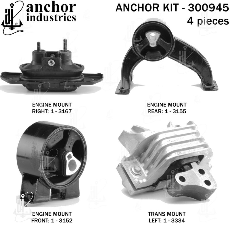 Anchor 300945 Engine Mount Kit