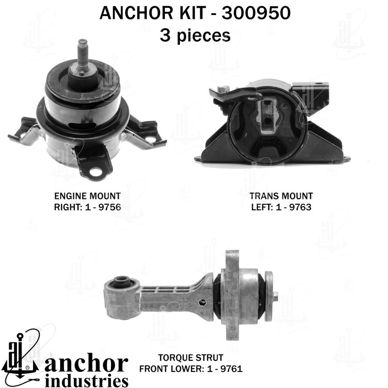 Anchor 300950 Engine Mount Kit