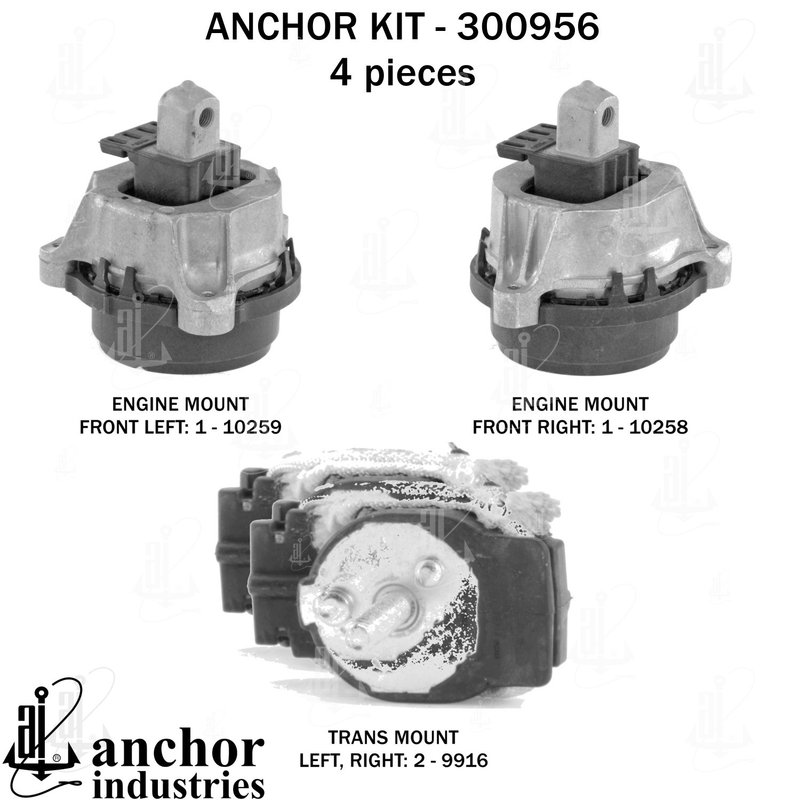 Anchor 300956 Engine Mount Kit