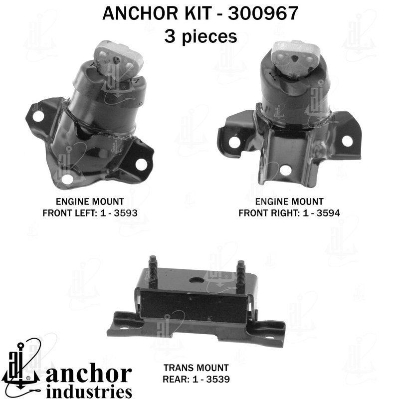 Anchor 300967 Engine Mount Kit