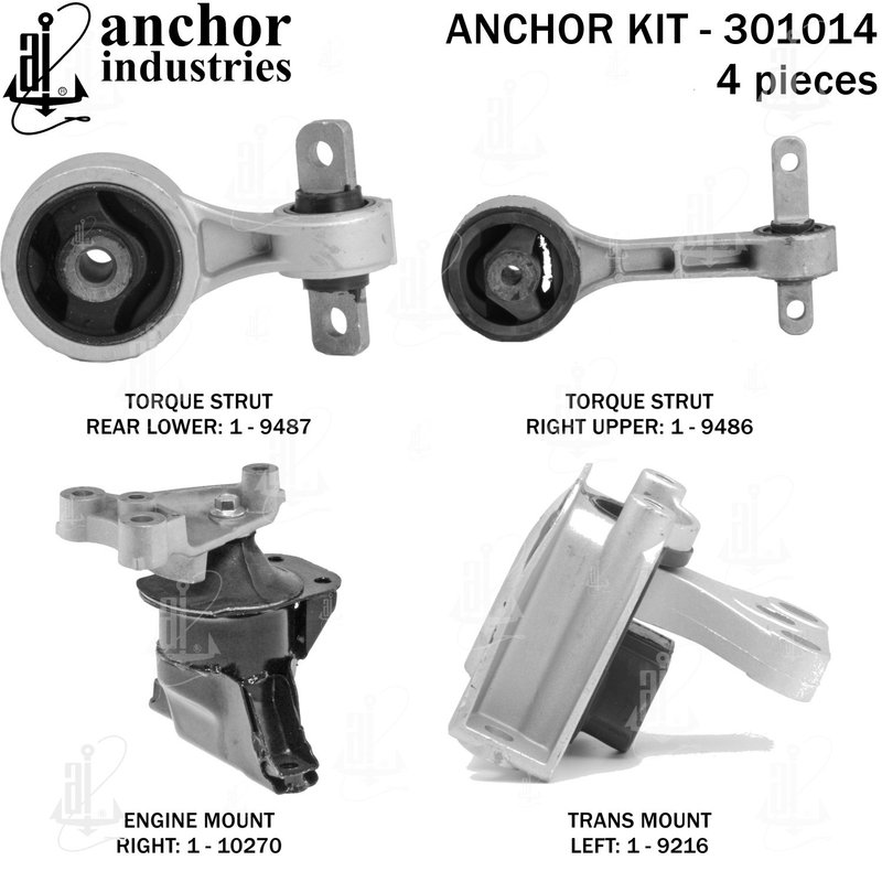 Anchor 301014 Engine Mount Kit