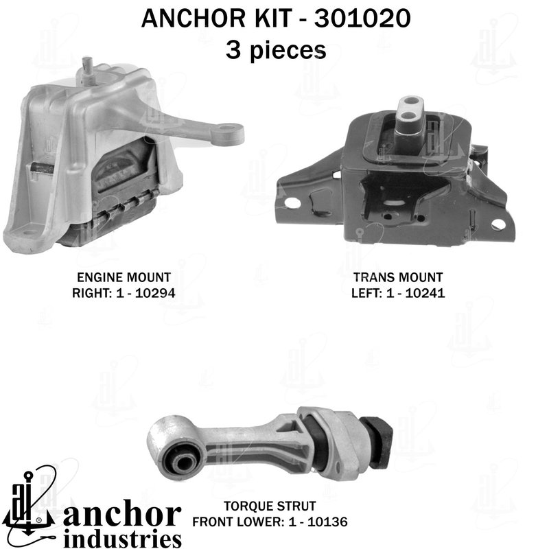Anchor 301020 Engine Mount Kit