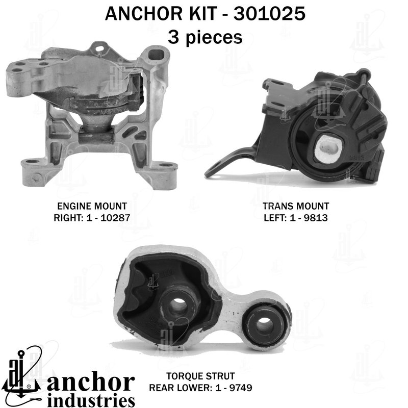 Anchor 301025 Engine Mount Kit