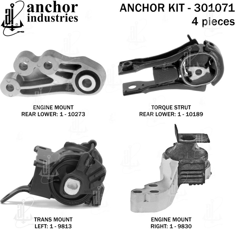 Anchor 301071 Engine Mount Kit