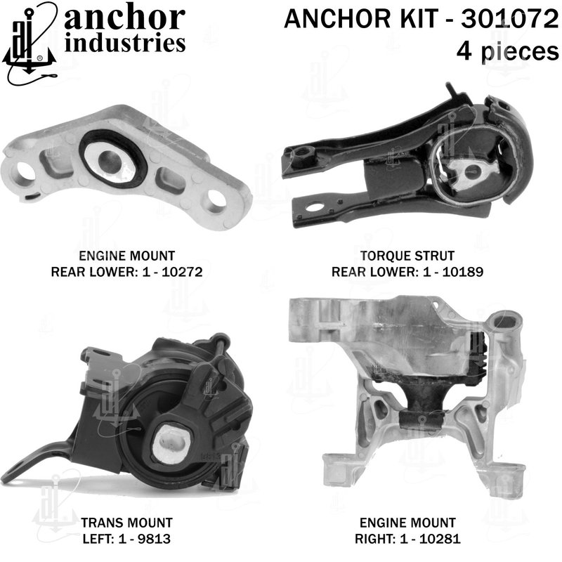 Anchor 301072 Engine Mount Kit