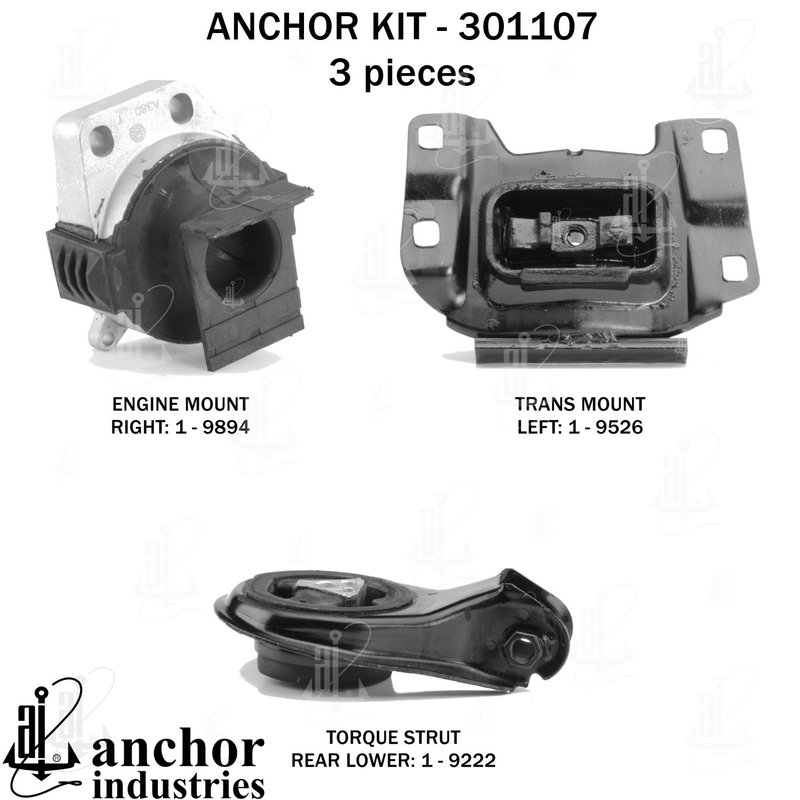 Anchor 301107 Engine Mount Kit