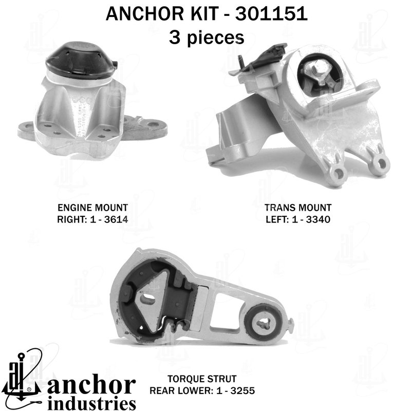 Anchor 301151 Engine Mount Kit