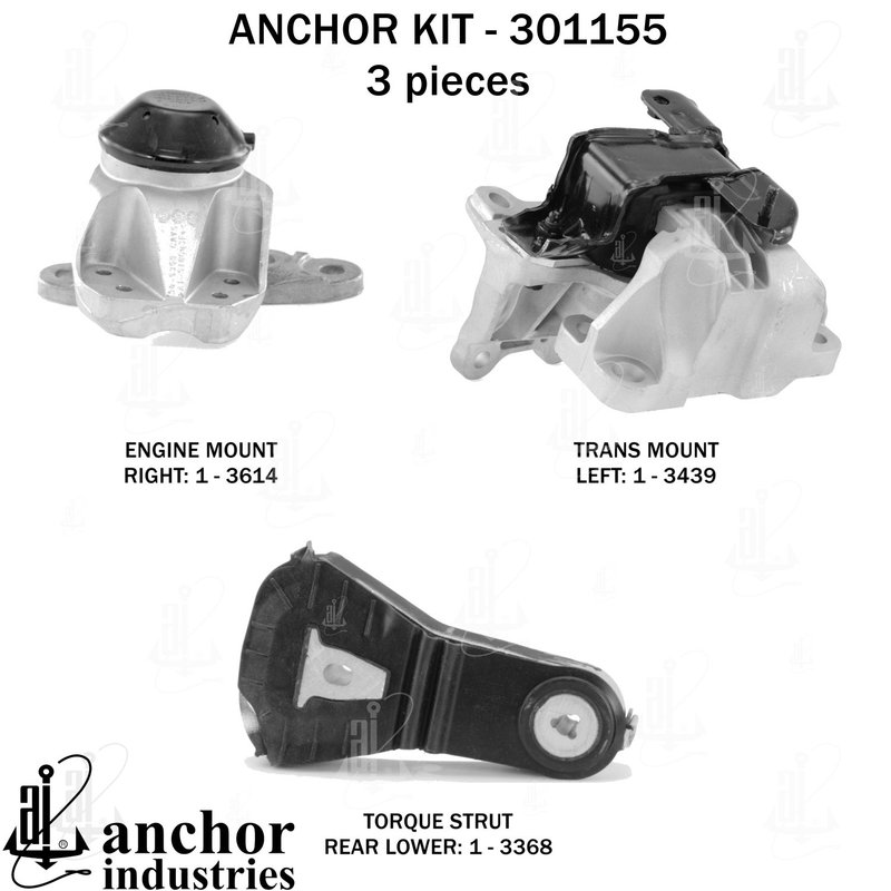 Anchor 301155 Engine Mount Kit