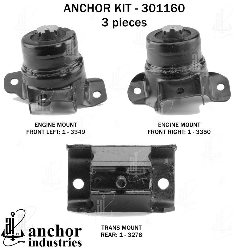 Anchor 301160 Engine Mount Kit