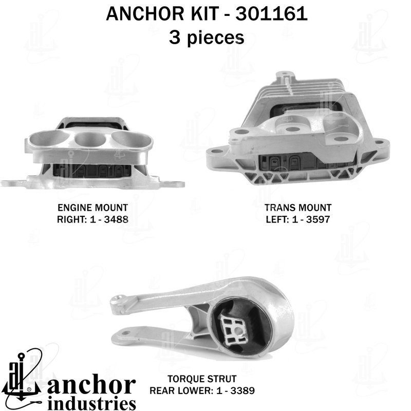 Anchor 301161 Engine Mount Kit