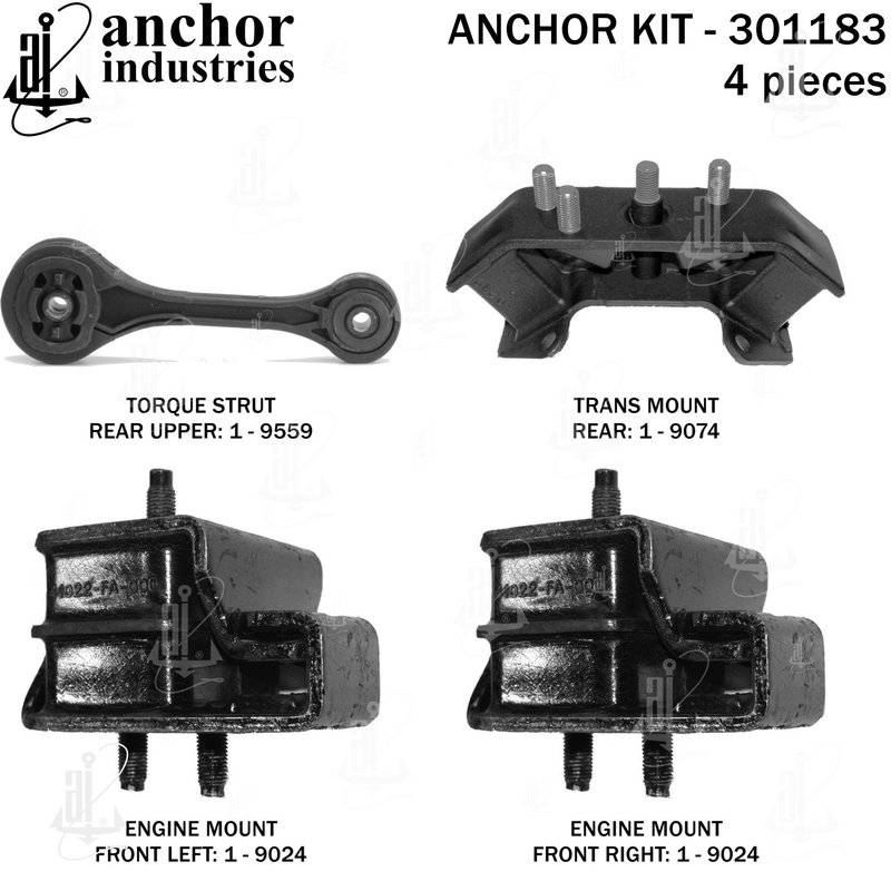Anchor 301183 Engine Mount Kit
