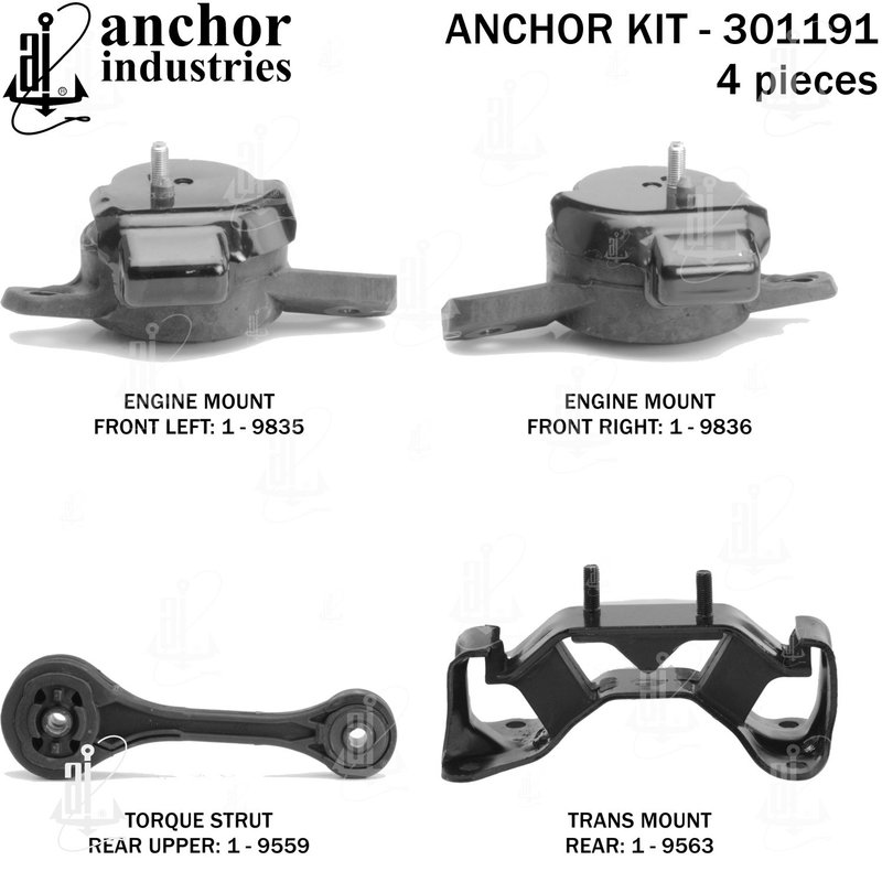 Anchor 301191 Engine Mount Kit