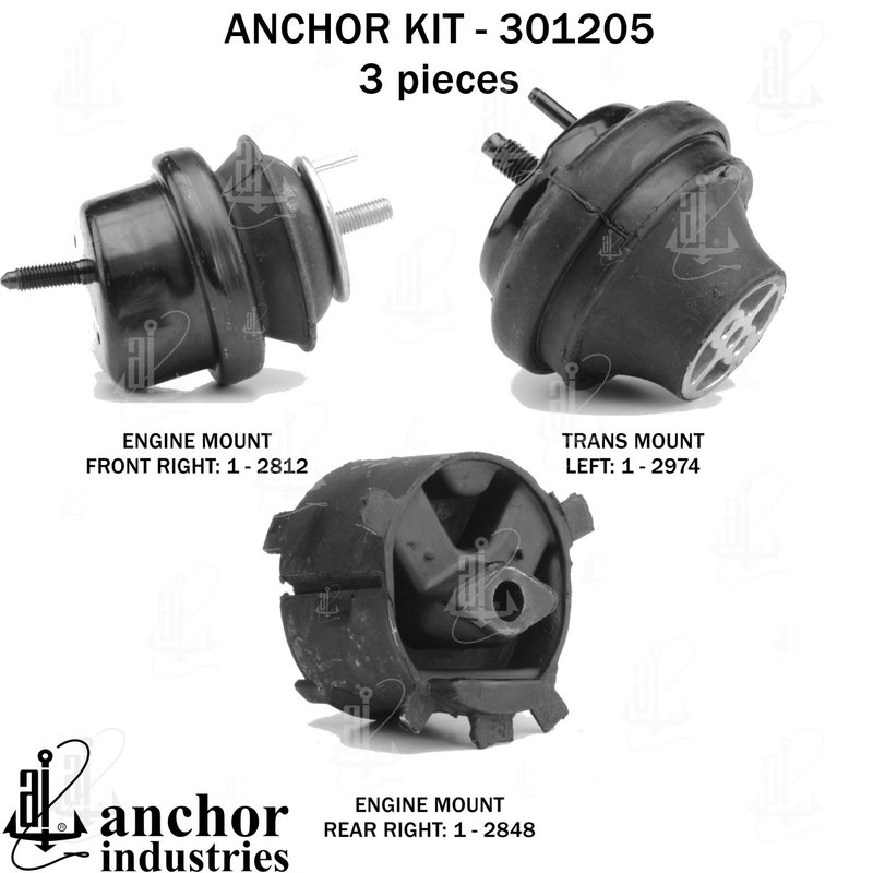 Anchor 301205 Engine Mount Kit