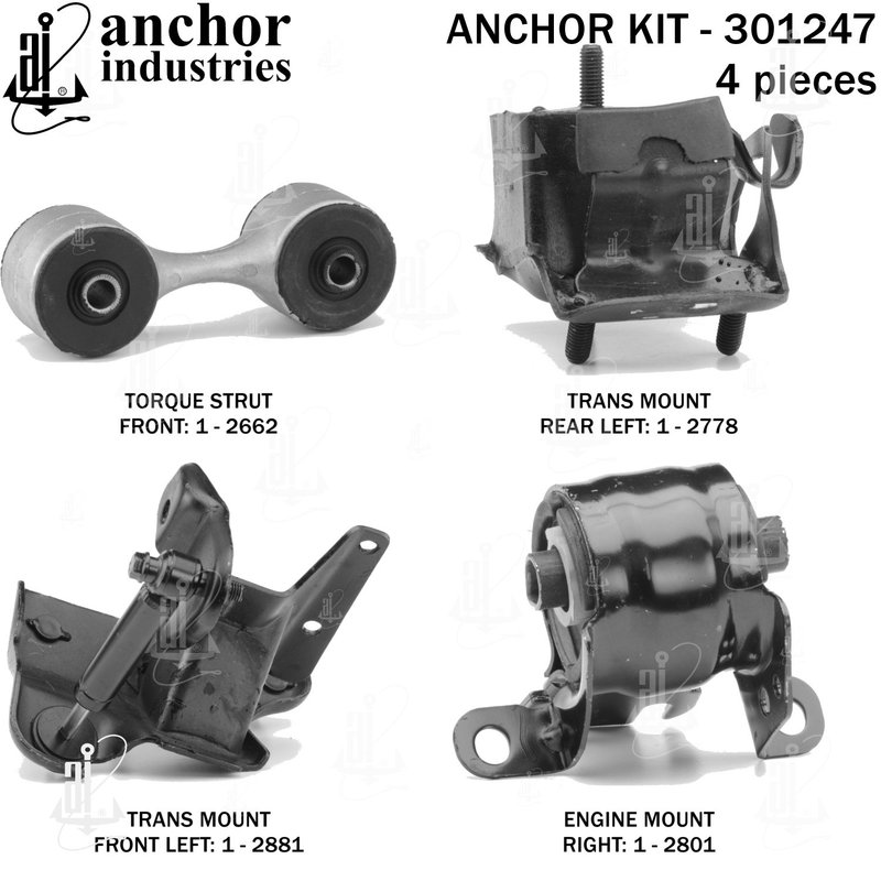 Anchor 301247 Engine Mount Kit