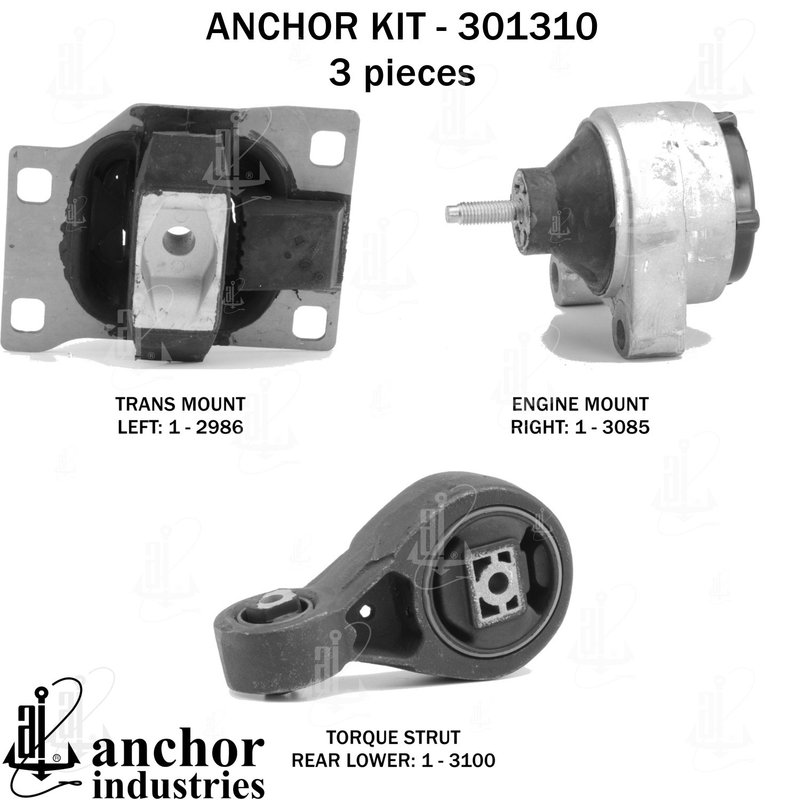 Anchor 301310 Engine Mount Kit