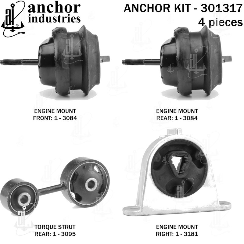 Anchor 301317 Engine Mount Kit
