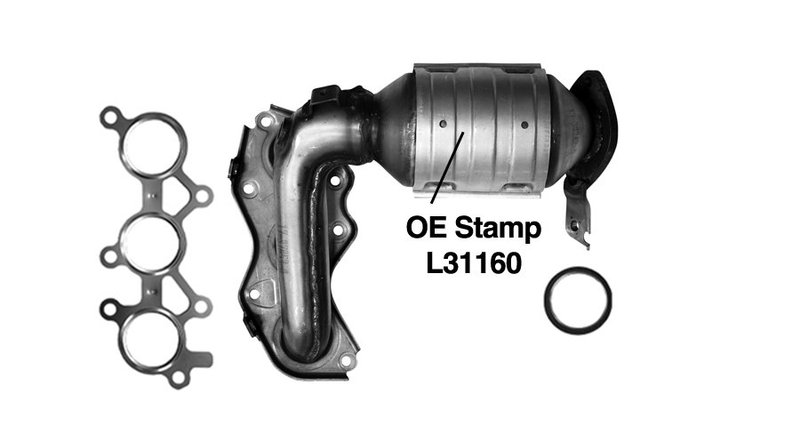 AP Exhaust 641295 Catalytic Converter with Integrated Exhaust Manifold - Front, Front Left or Left