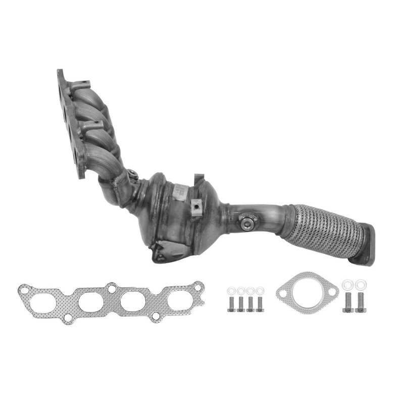AP Exhaust 641504 Catalytic Converter with Integrated Exhaust Manifold - Front