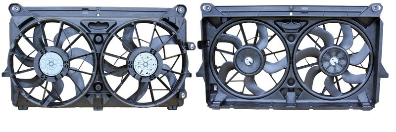 APDI 6016156 Dual Radiator and Condenser Fan Assembly