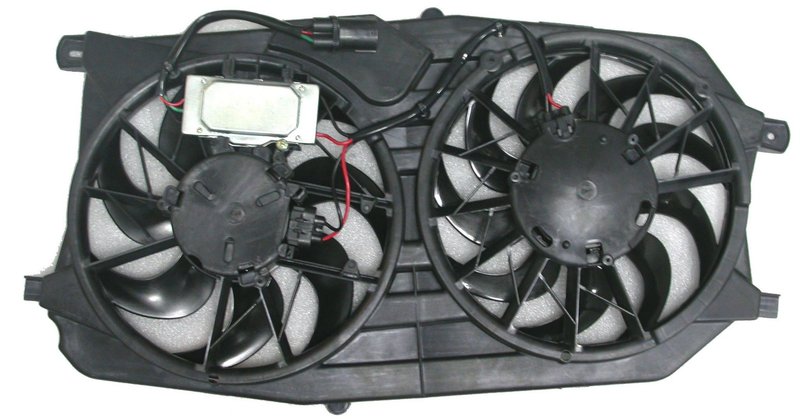 APDI 6018128 Dual Radiator and Condenser Fan Assembly