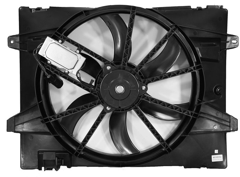 APDI 6018140 Dual Radiator and Condenser Fan Assembly