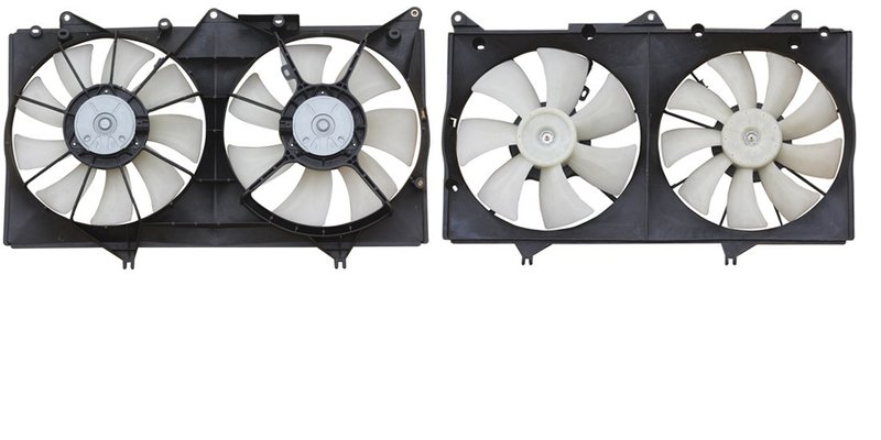 APDI 6025103 Dual Radiator and Condenser Fan Assembly