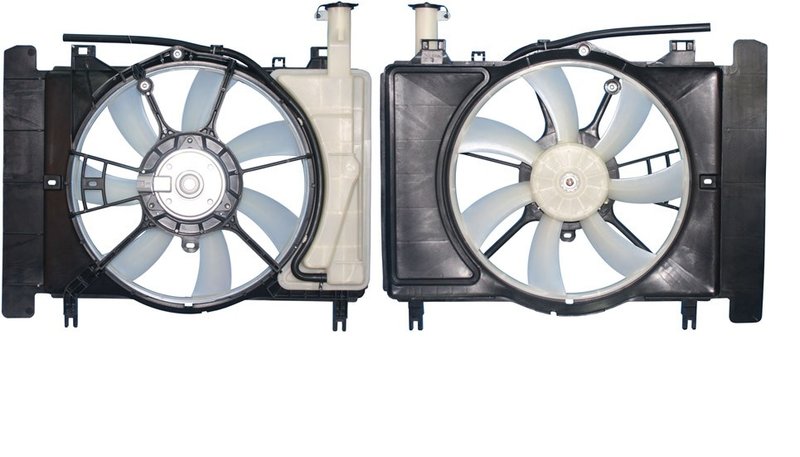 APDI 6034148 Dual Radiator and Condenser Fan Assembly