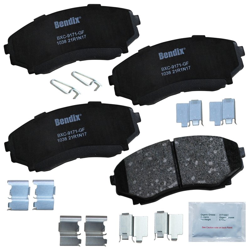 Bendix Friction CFC1038 Disc Brake Pad Set - Front