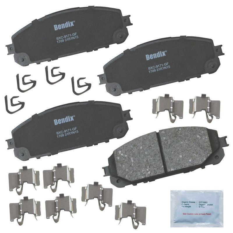 Bendix Friction CFC1709 Disc Brake Pad Set - Front