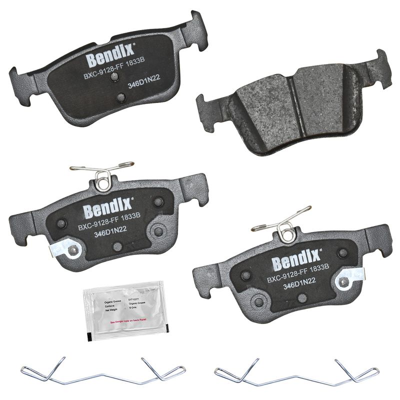 Bendix Friction CFC1833B Disc Brake Pad Set - Rear