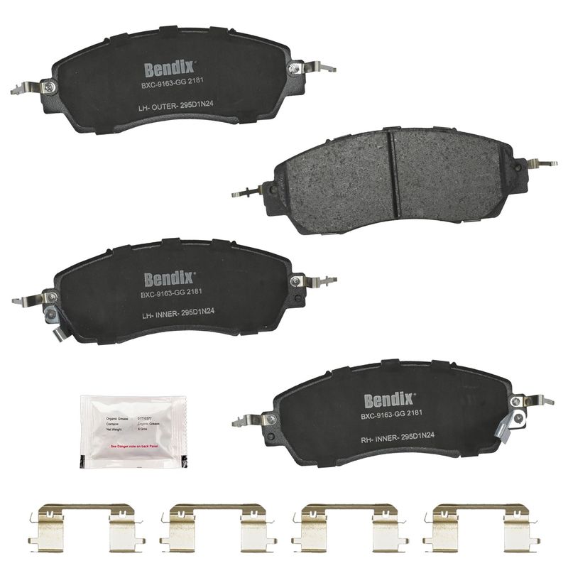 Bendix Friction CFC2181 Disc Brake Pad Set - Front